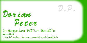 dorian peter business card